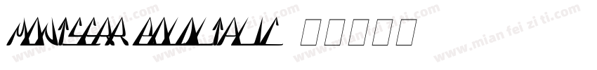 montserr boldltalic字体转换